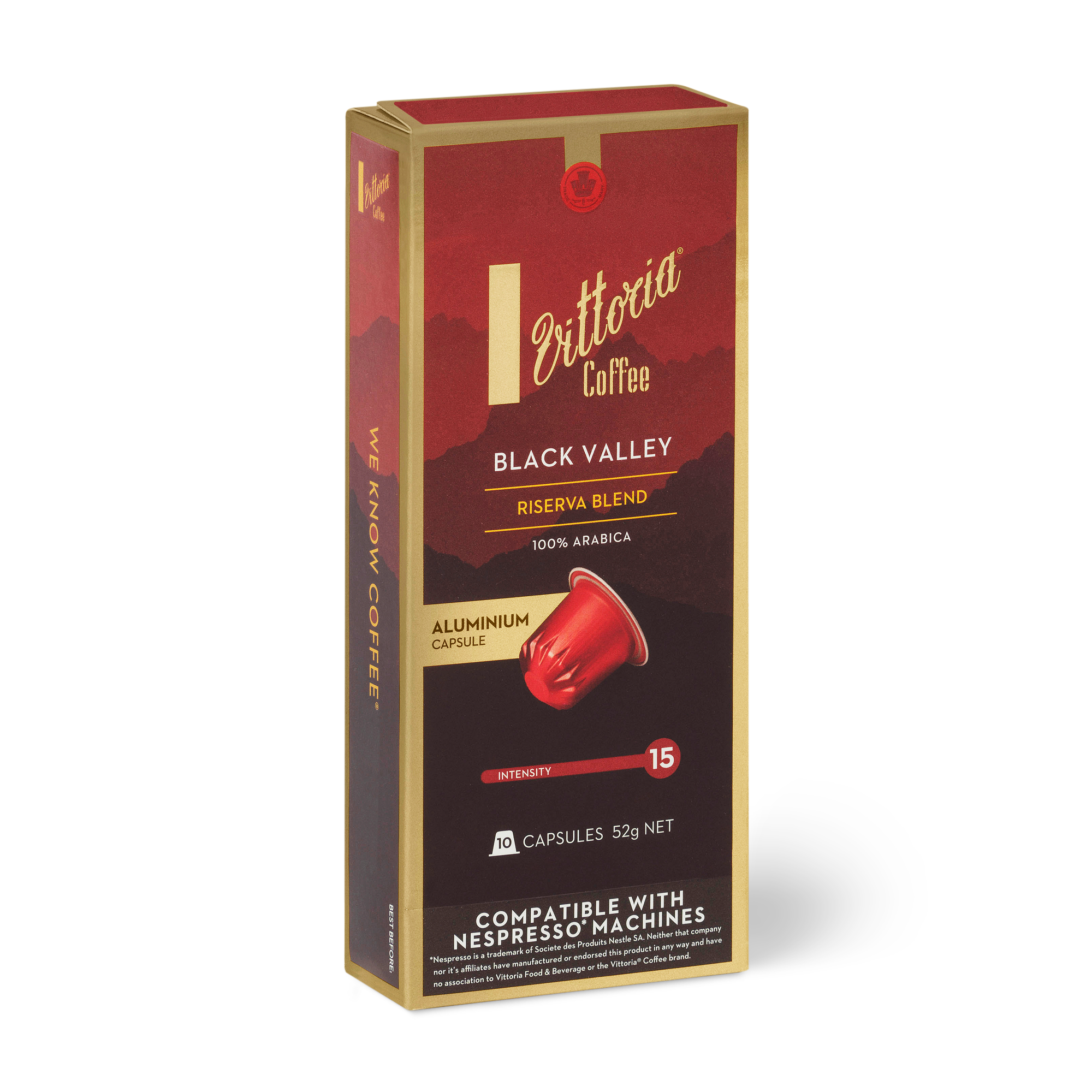 Black sales nespresso capsule