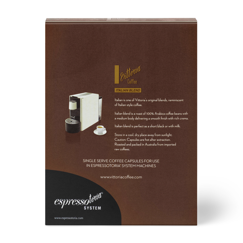 Italian Capsules for Espressotoria Vittoria Coffee