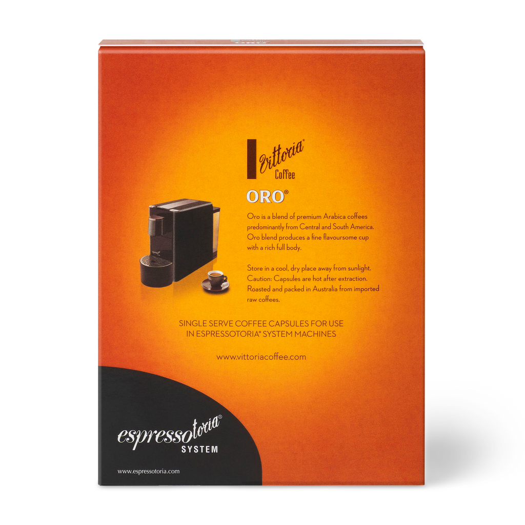 Vittoria Oro® Espressotoria Compatible Capsules