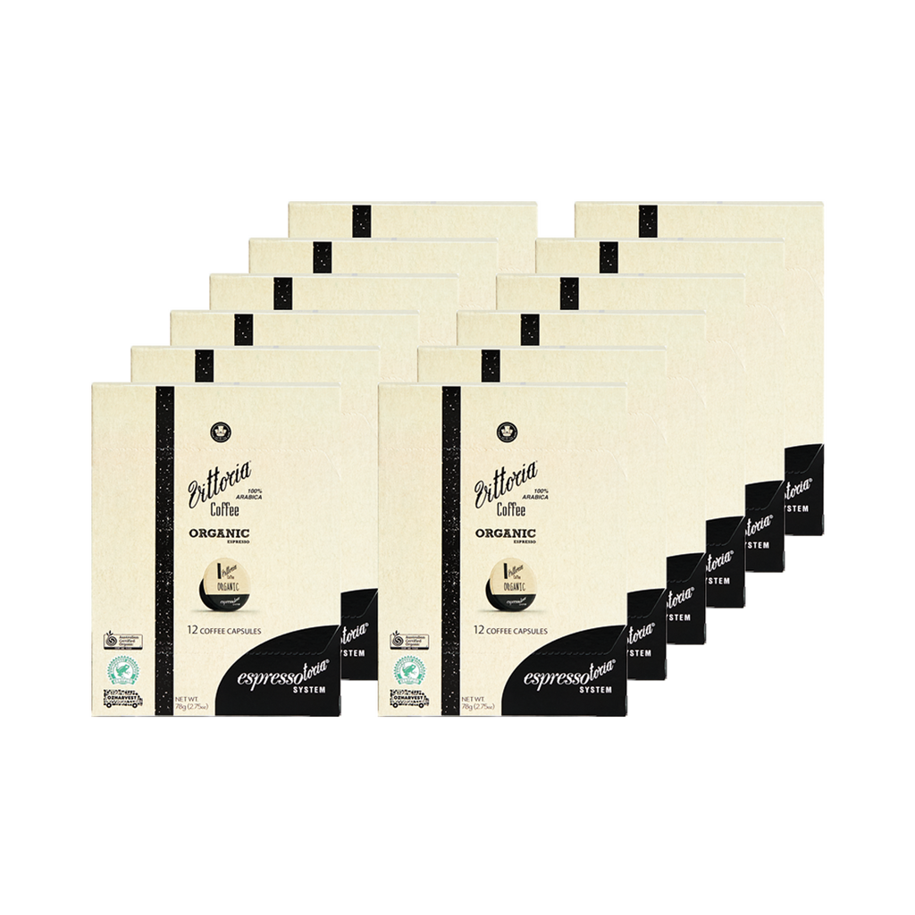 Espressotoria System Organic Coffee Capsules - 12 Packs