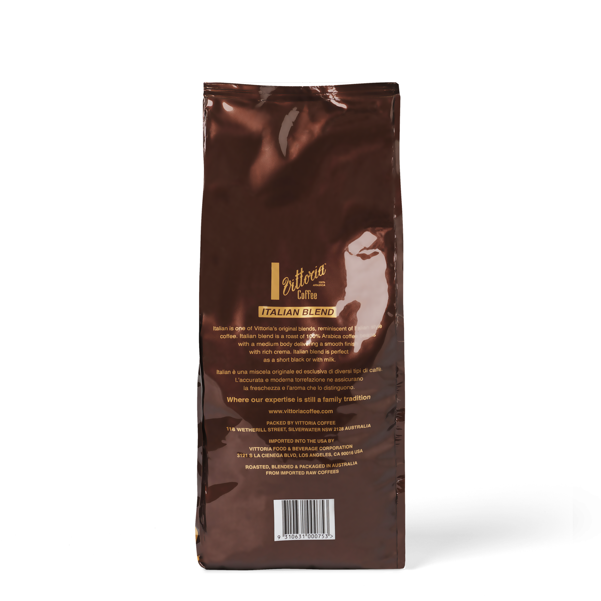 Italian Premium Coffee Beans 1kg Vittoria Coffee