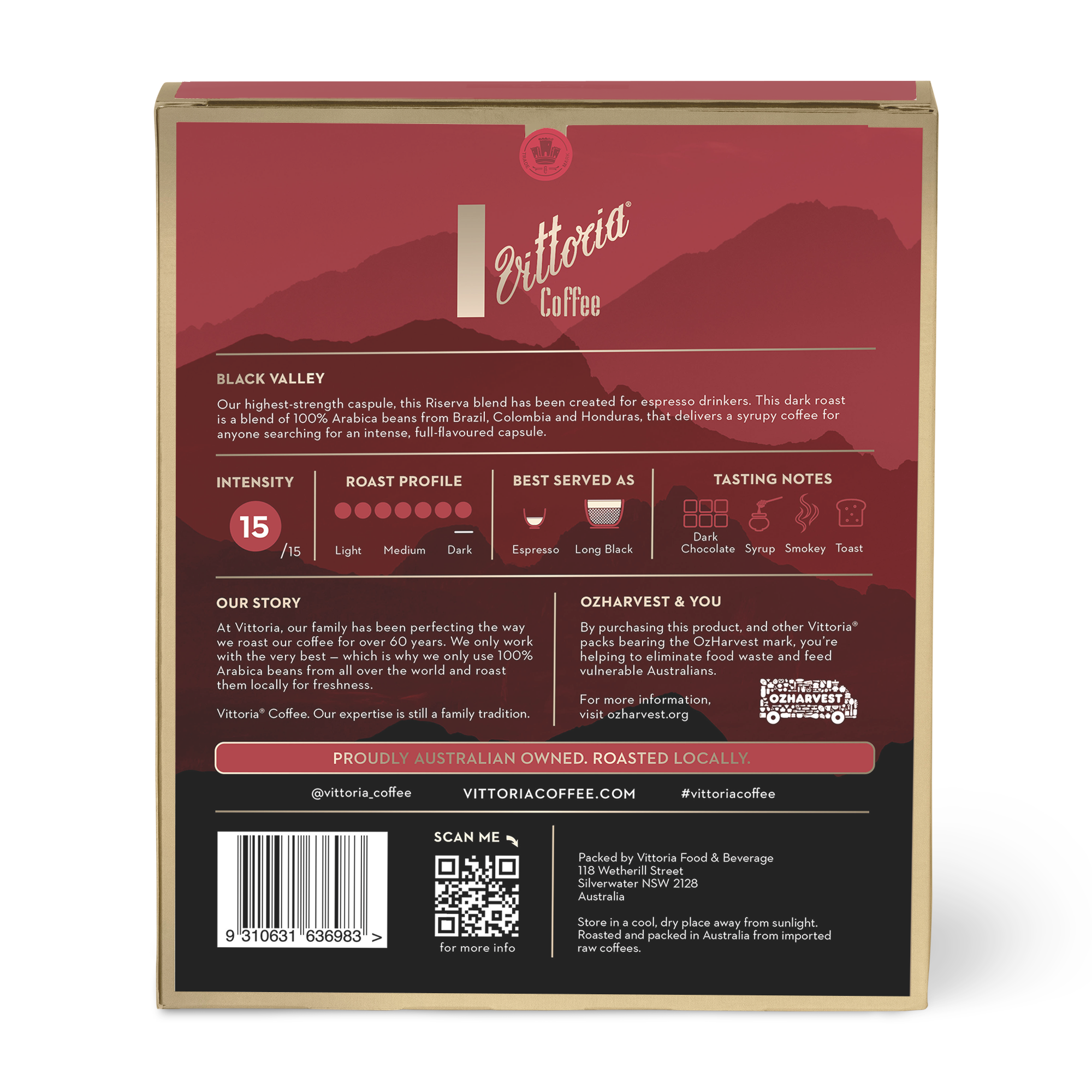 Riserva Black Valley Coffee Capsules | Vittoria Coffee