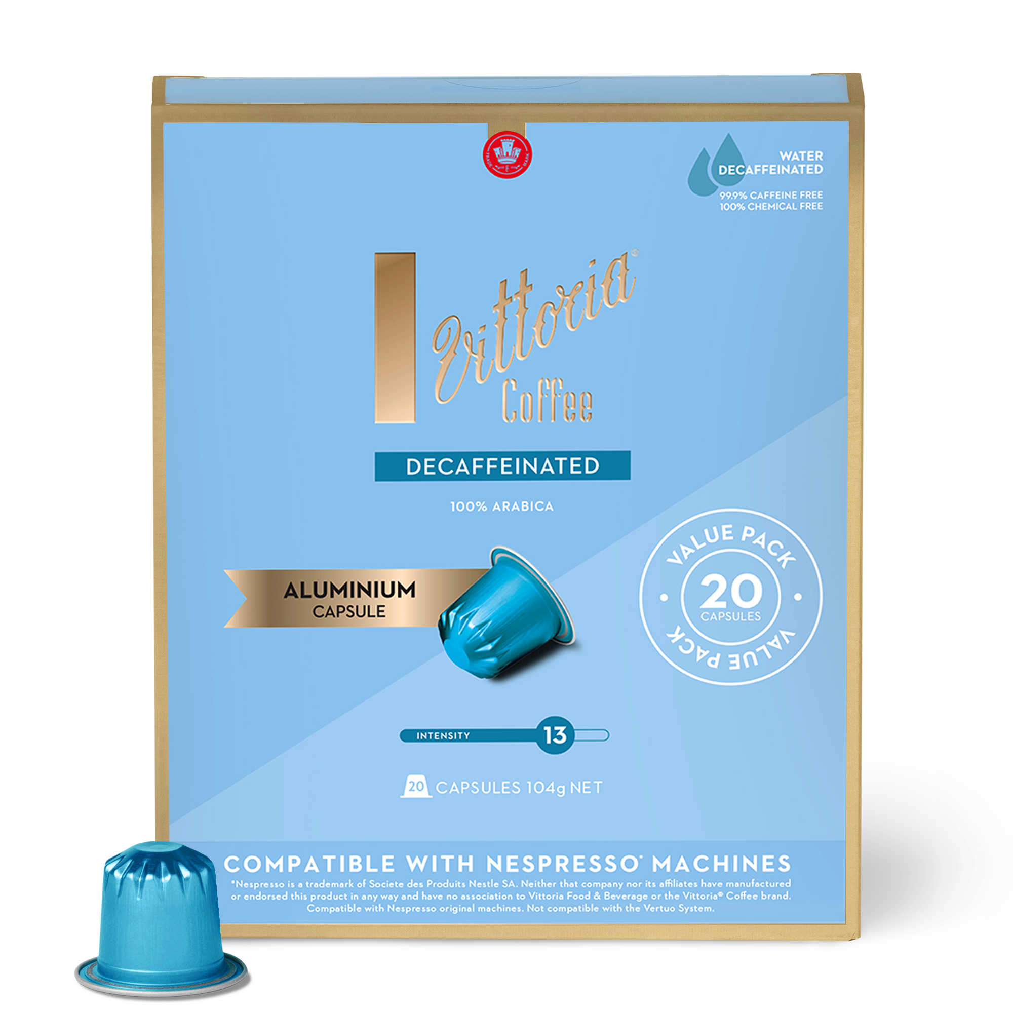 Decaf Coffee Capsules Vittoria Coffee
