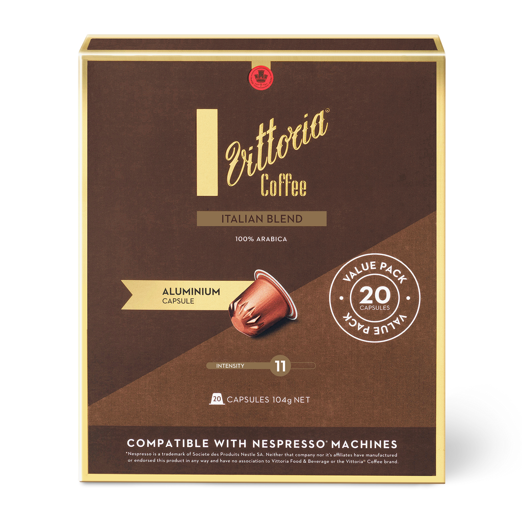 italian ncc capsules 20 pack front pack shot