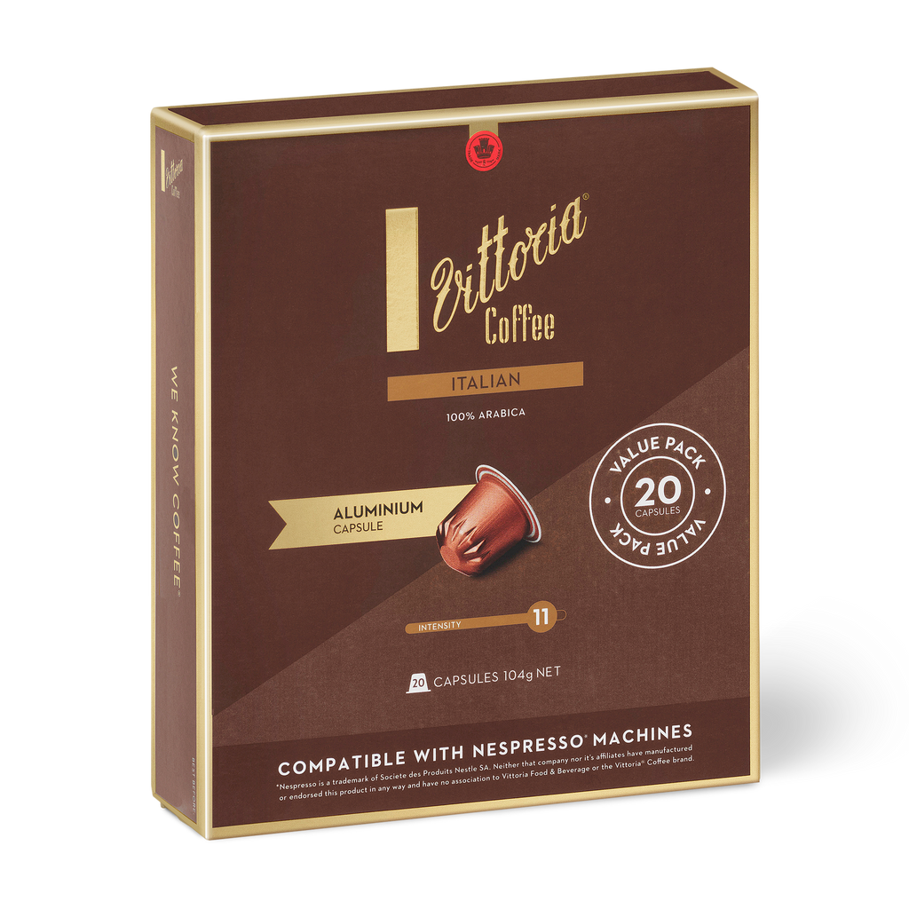 Vittoria Italian Nespresso* Compatible Capsules