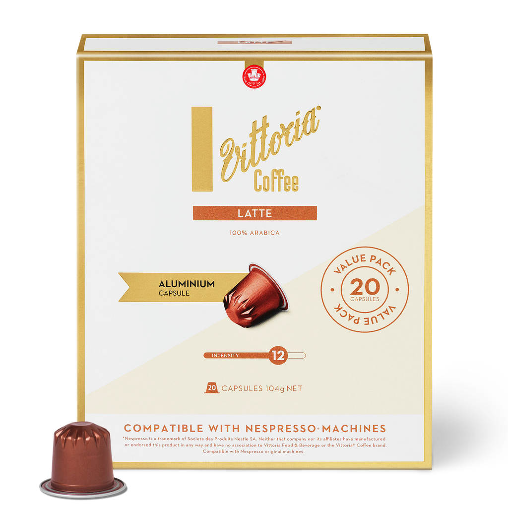 Vittoria Latte Nespresso* Compatible Capsules