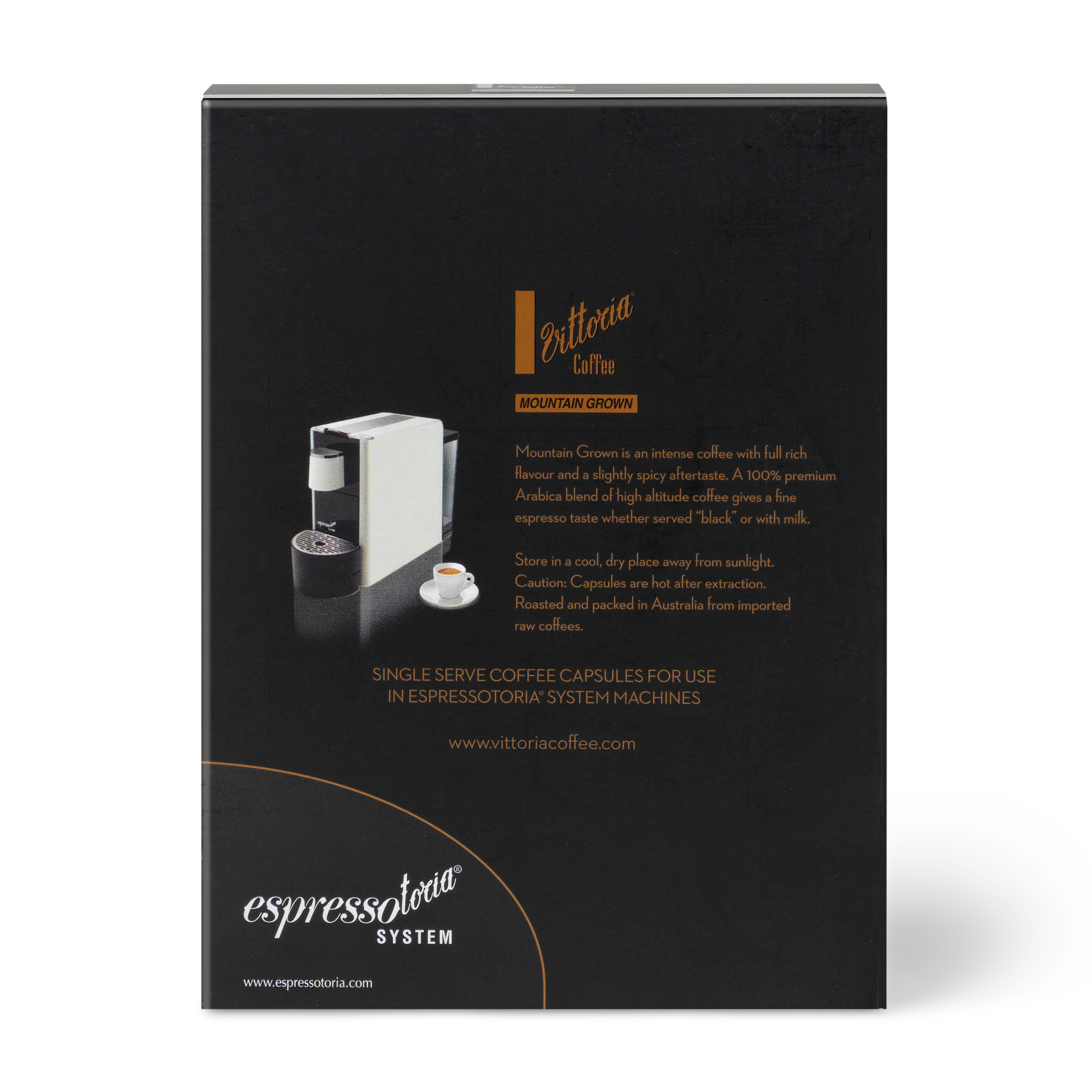Mountain Grown Capsules for Espressotoria Vittoria Coffee