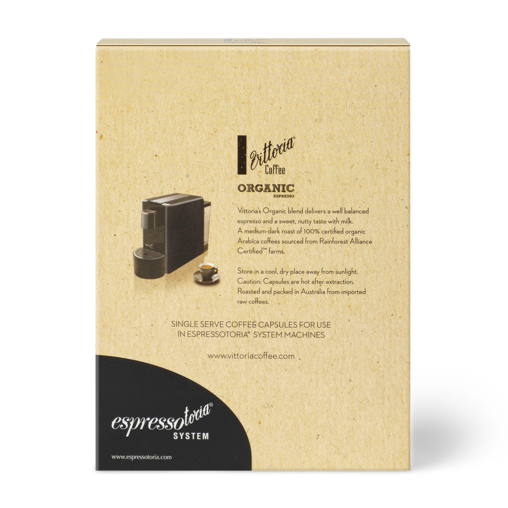 Vittoria Organic Espressotoria Compatible Capsules