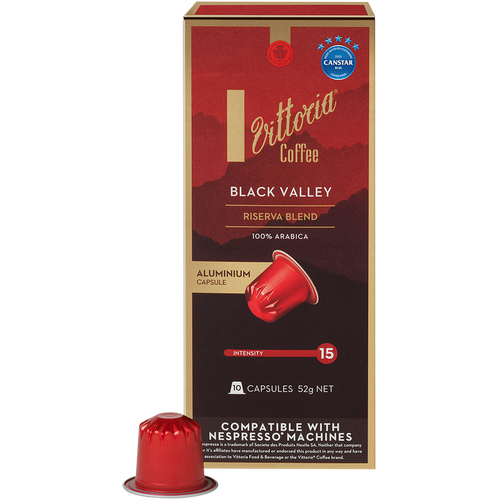 Black Valley Capsules 10-pack, front view of packaging
