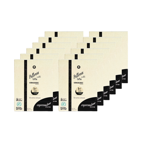 Espressotoria System Organic Coffee Capsules - 12 Packs