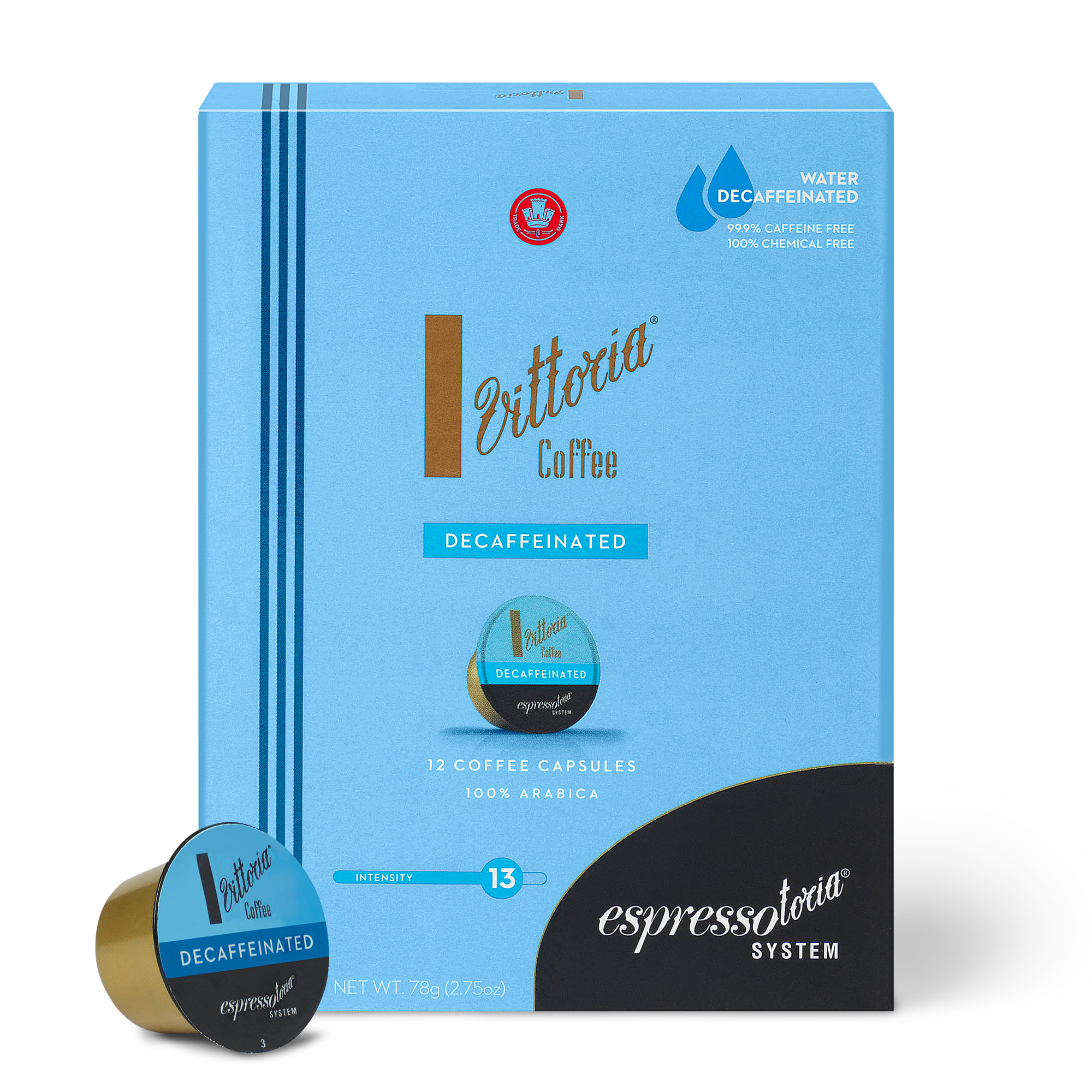 Decaf Espressotoria Coffee Capsules Vittoria Coffee