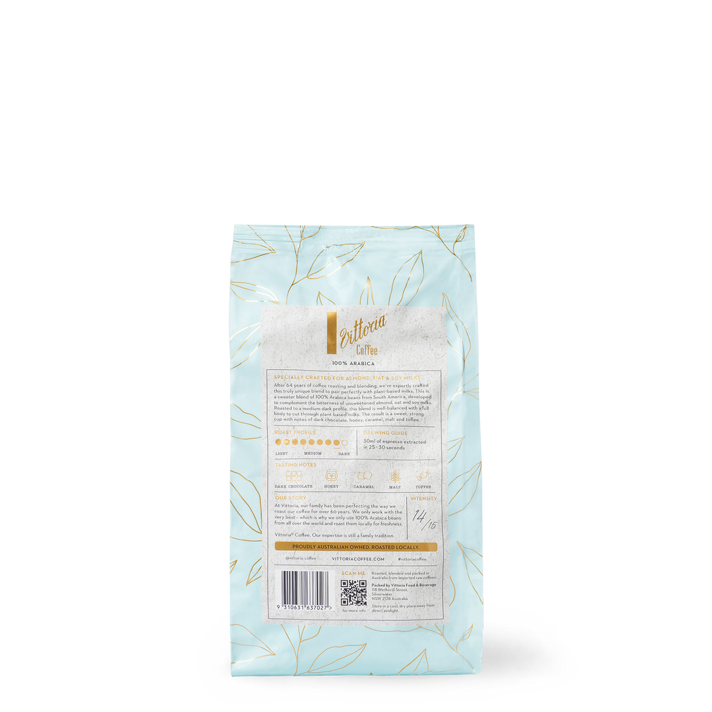 Vittoria Coffee Beans Crafted For Almond, Oat & Soy Milk 500g