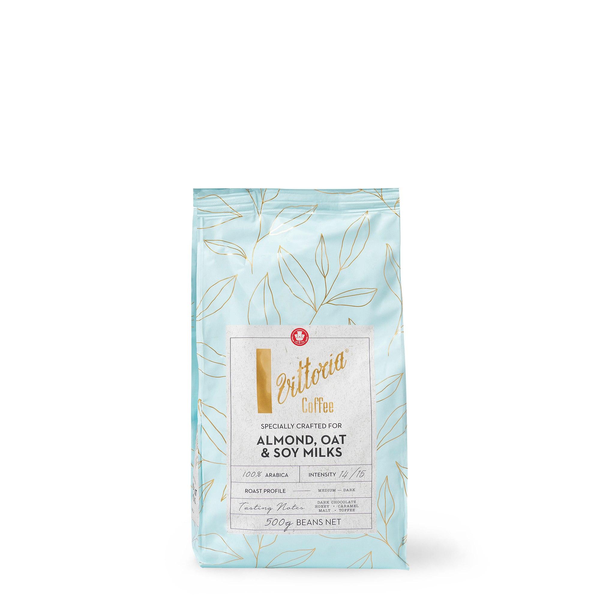 Vittoria Coffee Beans Crafted For Almond, Oat & Soy Milk 500g
