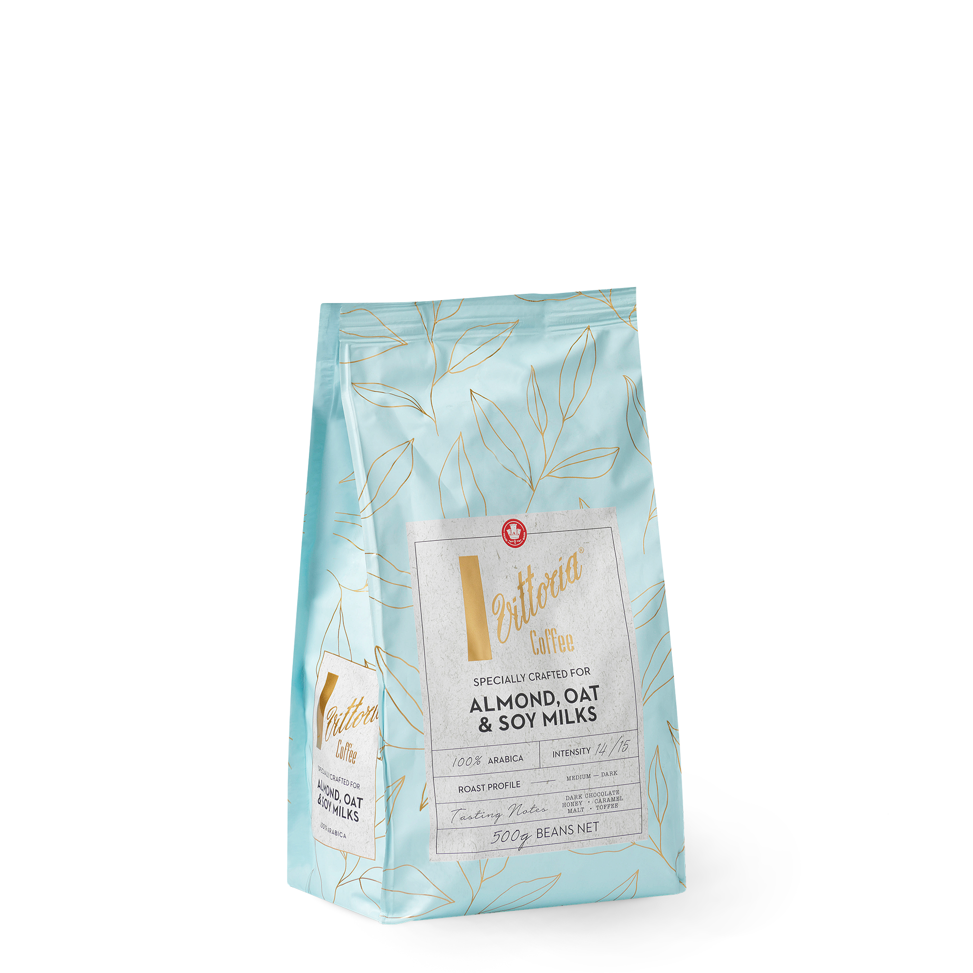 Vittoria Coffee Beans Crafted For Almond, Oat & Soy Milk 500g